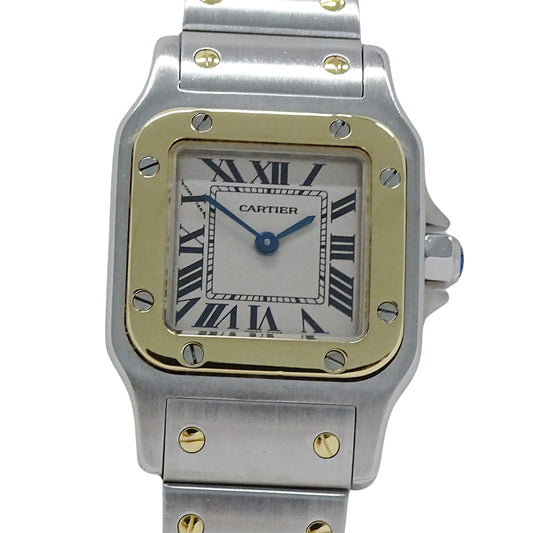 Cartier カルティエ サントスガルベ SM W20012C4 レディース 腕時計 クオーツ QZ SS YG 磨き済み【中古】