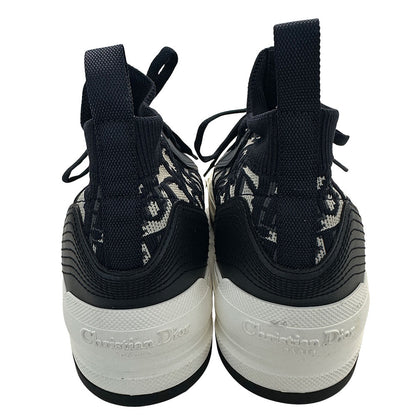 Dior ディオール ウォーキンディオール オブリーク スニーカー ネイビー×ホワイト コットン レディース 【中古】