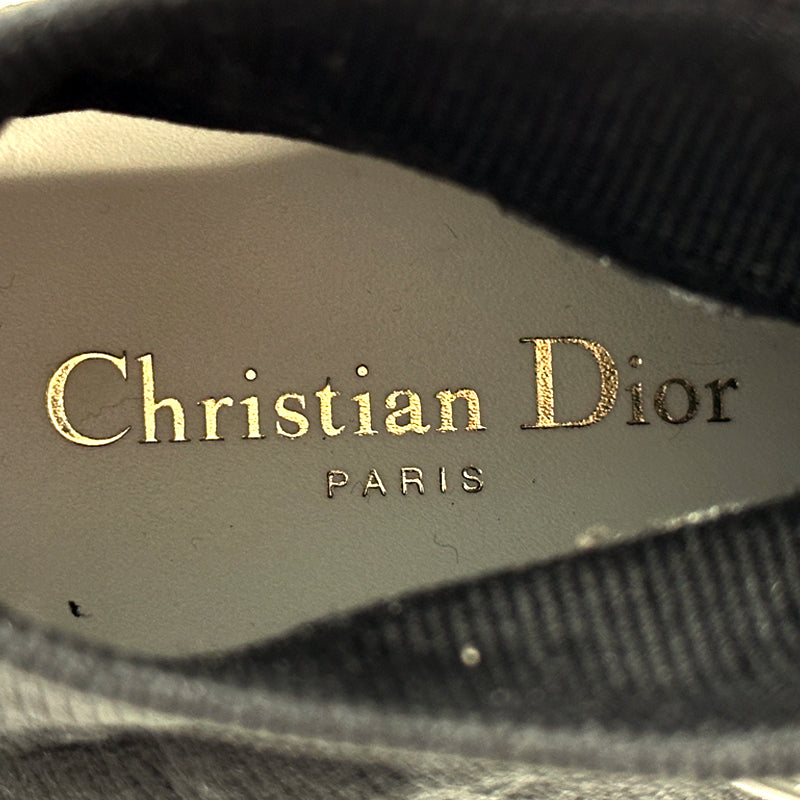 Dior ディオール ウォーキンディオール マクロカナージュ スニーカー ブラック ホワイト ニット 36 1/2 23.5cm レディース 【中古】