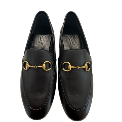 GUCCI グッチ ローファー ホースビット ブラック レザー レディース 【中古】