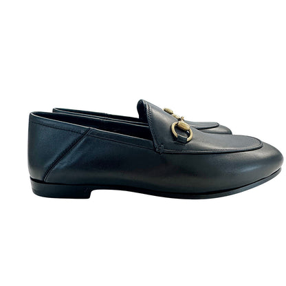 GUCCI グッチ ローファー ホースビット ブラック レザー レディース 【中古】