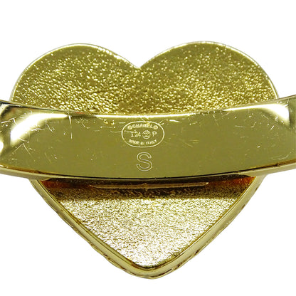 CHANEL シャネル バングル ブレスレット ココマーク ハート GP ゴールド ブルー S サイズ レディース アクセサリー【中古】