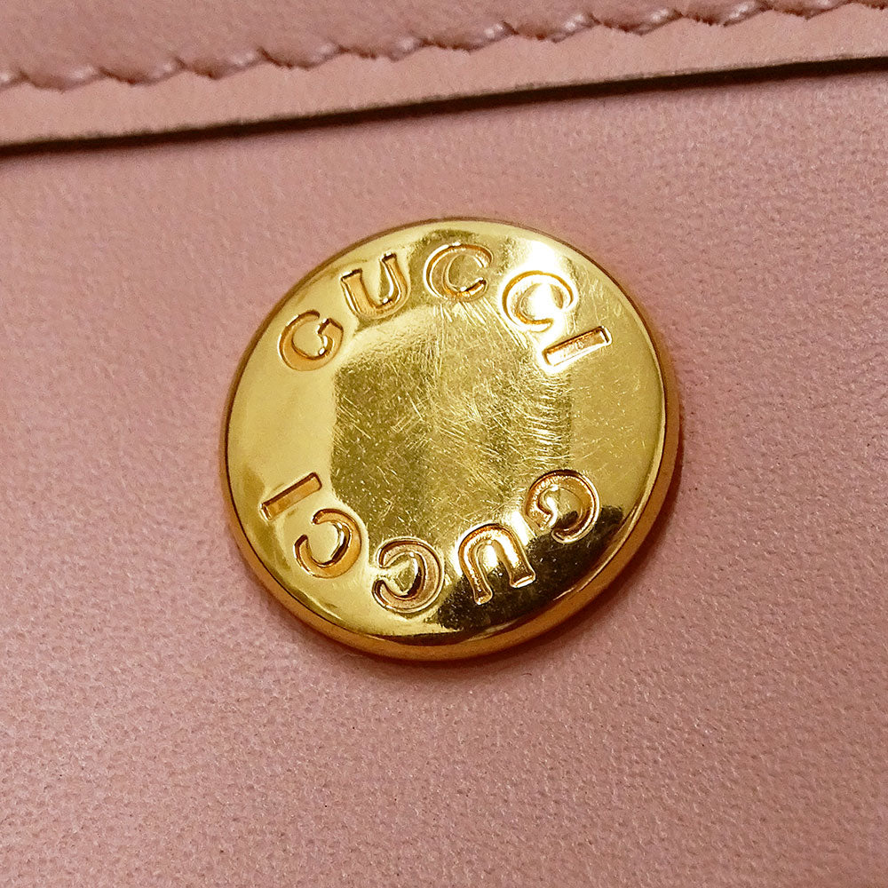 GUCCI グッチ スーパーミニバッグ 2wayバッグ シマ ピンク 790133 シマレザー レディース 【中古】
