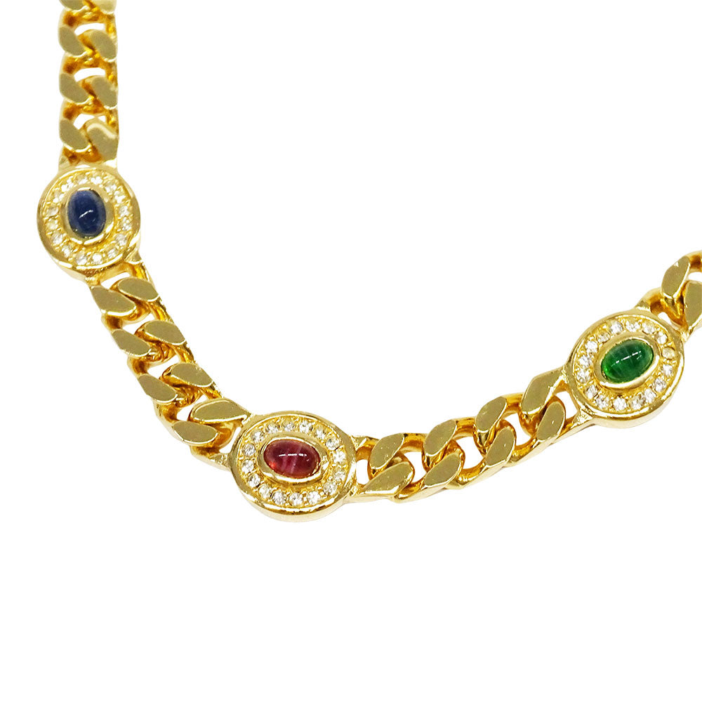 Dior ディオール ネックレス メタル ゴールド マルチカラー レディース 【中古】