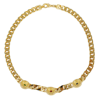 Dior ディオール ネックレス メタル ゴールド マルチカラー レディース 【中古】