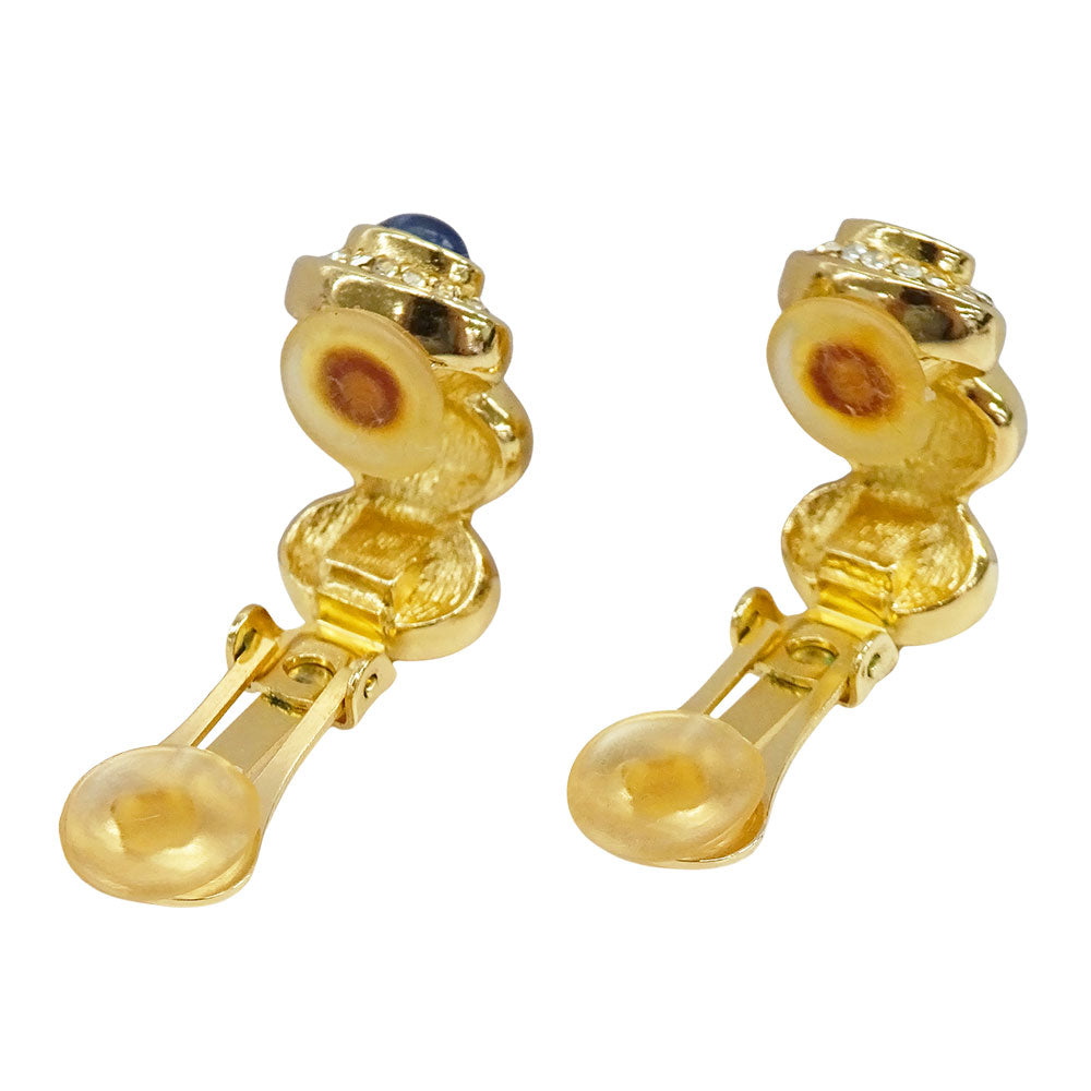 Dior ディオール イヤリング ラインストーン ゴールド マルチカラー レディース 【中古】