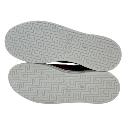 GUCCI グッチ エース GGスプリーム スニーカー ブルー レザー メンズ 【中古】
