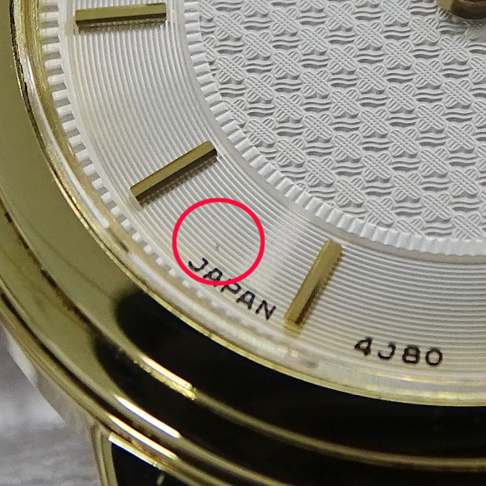 SEIKO セイコー クレドール 4J80-0060 GTAW012 レディース 腕時計 クオーツ QZ 18KT レザー 磨き済み【中古】