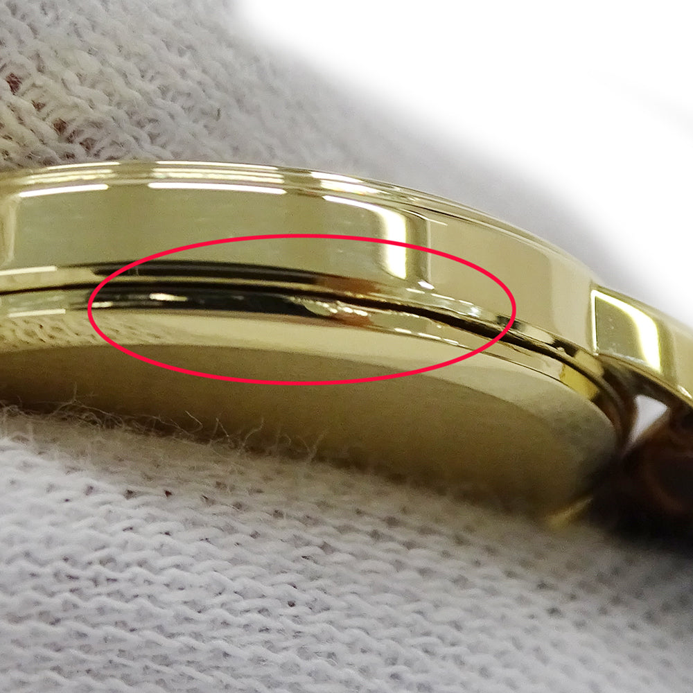 SEIKO セイコー クレドール 4J80-0060 GTAW012 レディース 腕時計 クオーツ QZ 18KT レザー 磨き済み【中古】