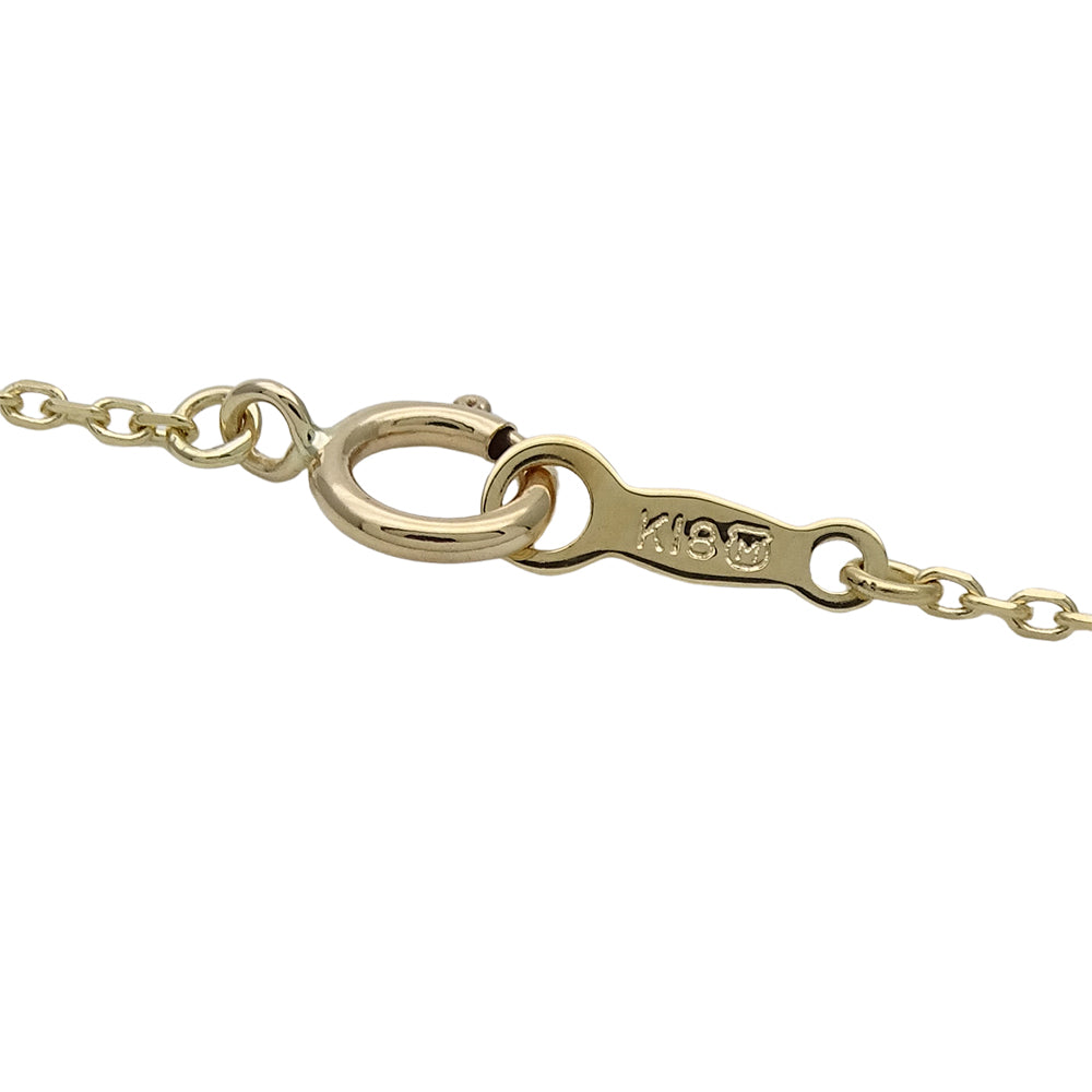 MIKIMOTO ミキモト ネックレス リボン ベル K18YG パール ゴールド レディース 磨き済み 【中古】