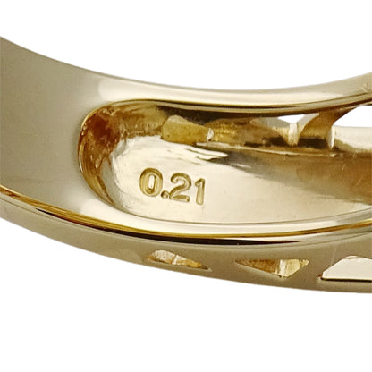 TASAKI タサキ リング 指輪 K18YG シトリン ダイヤモンド D0.21 約17号 ゴールド レディース 磨き済み【中古】