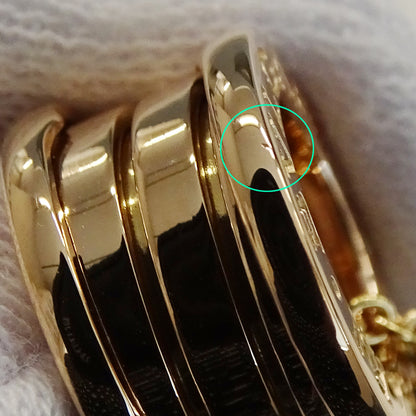 BVLGARI ブルガリ B-zero1 ビーゼロワン ネックレス 750PG ピンクゴールド レディース メンズ 磨き済み【中古】