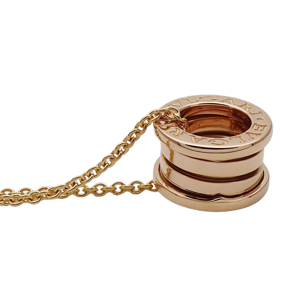BVLGARI ブルガリ B-zero1 ビーゼロワン ネックレス 750PG ピンクゴールド レディース メンズ 磨き済み【中古】