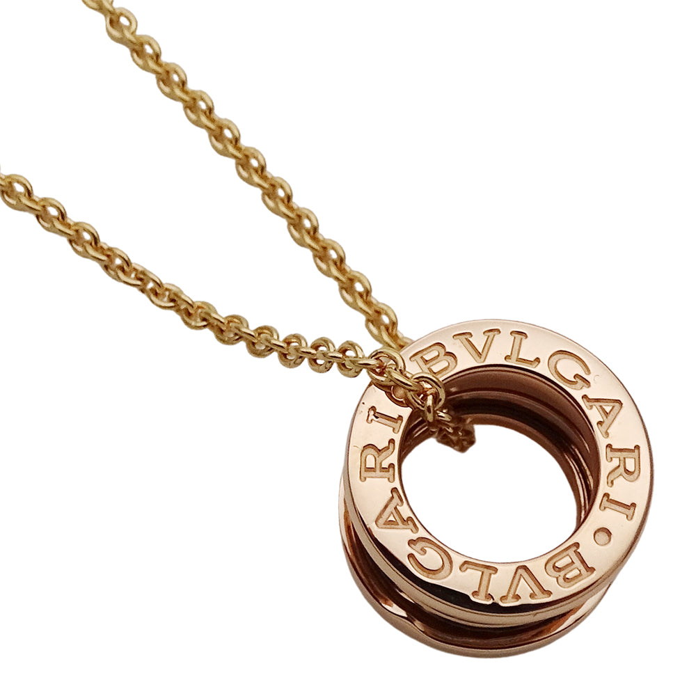 BVLGARI ブルガリ B-zero1 ビーゼロワン ネックレス 750PG ピンクゴールド レディース メンズ 磨き済み【中古】