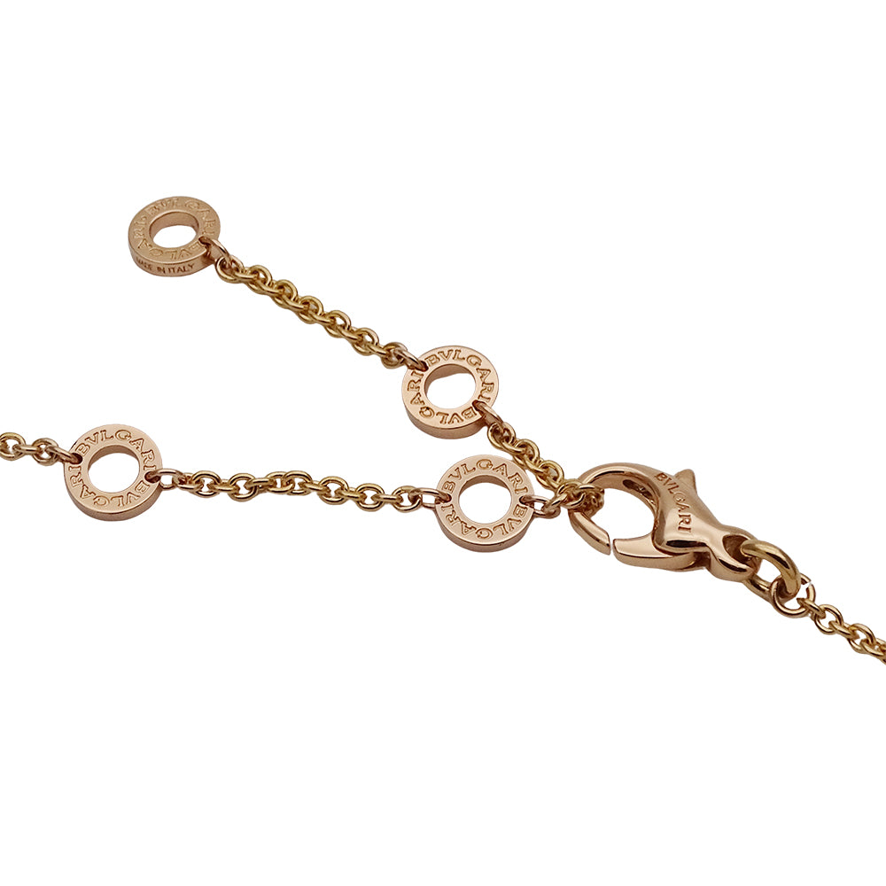BVLGARI ブルガリ B-zero1 ビーゼロワン ネックレス 750PG ピンクゴールド レディース メンズ 磨き済み【中古】