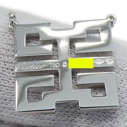 Cartier カルティエ ドラゴンミニ ウィッシュノット ネックレス 750WG ホワイトゴールド レディース 磨き済み 【中古】