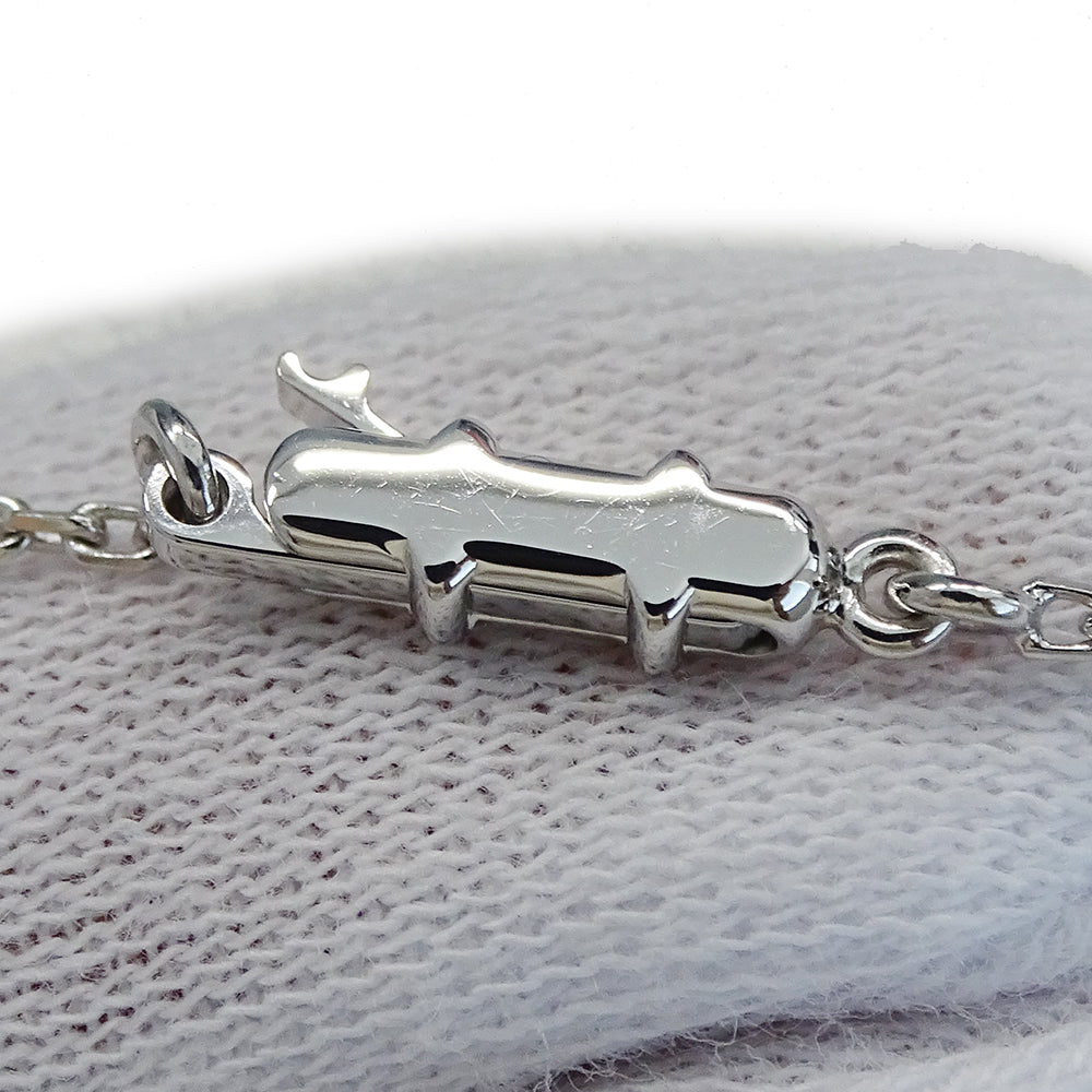 Cartier カルティエ ドラゴンミニ ウィッシュノット ネックレス 750WG ホワイトゴールド レディース 磨き済み 【中古】