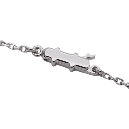 Cartier カルティエ ドラゴンミニ ウィッシュノット ネックレス 750WG ホワイトゴールド レディース 磨き済み 【中古】