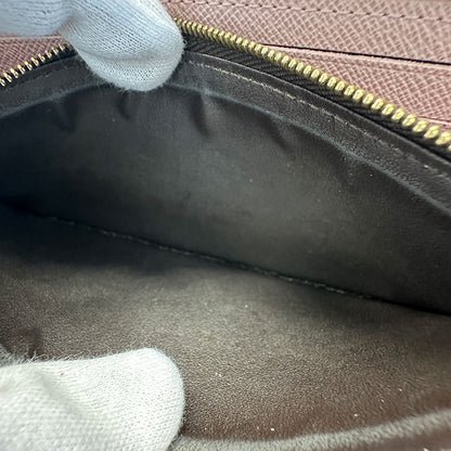 LOUIS VUITTON ルイ・ヴィトン ポルトフォイユ クレマンス 長財布 ダミエ ローズバレリーヌ M61298 ダミエキャンバス レディース 【中古】