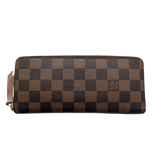 LOUIS VUITTON ルイ・ヴィトン ポルトフォイユ クレマンス 長財布 ダミエ ローズバレリーヌ M61298 ダミエキャンバス レディース 【中古】