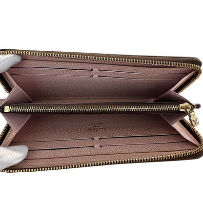 LOUIS VUITTON ルイ・ヴィトン ポルトフォイユ クレマンス 長財布 ダミエ ローズバレリーヌ M61298 ダミエキャンバス レディース 【中古】