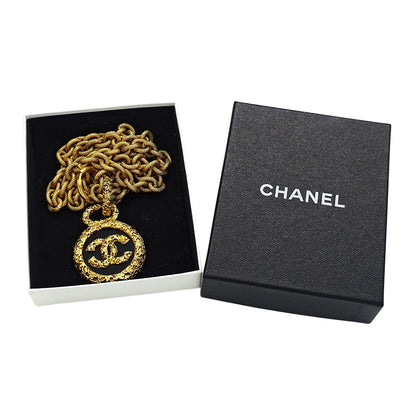 CHANEL シャネル ネックレス ゴールド ブラック レディース 【中古】