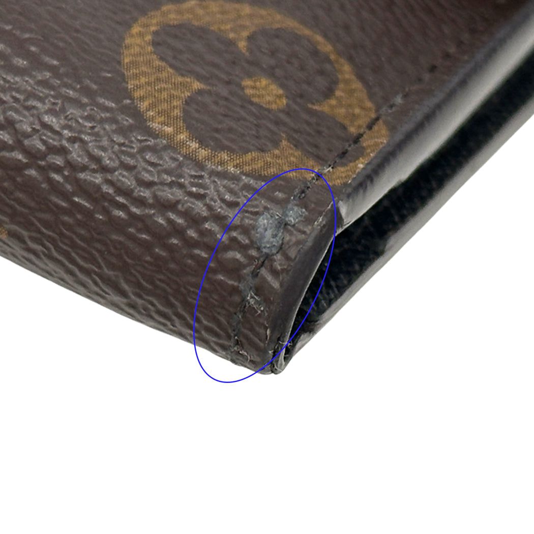 LOUIS VUITTON ルイ・ヴィトン ポルトフォイユ・ゾエ 三つ折り財布 モノグラム ジャイアント リバース ブラウン M80725 レディース 【中古】