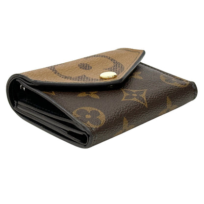 LOUIS VUITTON ルイ・ヴィトン ポルトフォイユ・ゾエ 三つ折り財布 モノグラム ジャイアント リバース ブラウン M80725 レディース 【中古】