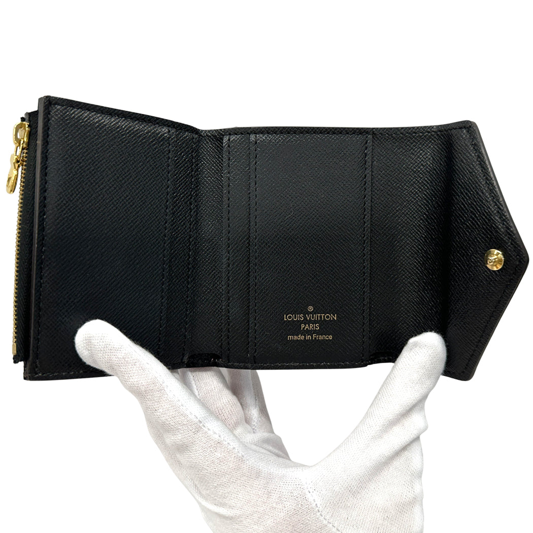LOUIS VUITTON ルイ・ヴィトン ポルトフォイユ・ゾエ 三つ折り財布 モノグラム ジャイアント リバース ブラウン M80725 レディース 【中古】