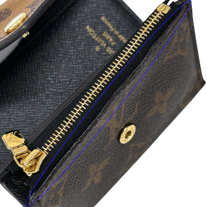 LOUIS VUITTON ルイ・ヴィトン ポルトフォイユ・ゾエ 三つ折り財布 モノグラム ジャイアント リバース ブラウン M80725 レディース 【中古】