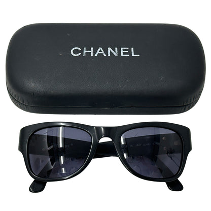 CHANEL シャネル サングラス ココマーク ブラック レディース 【中古】