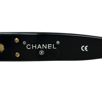 CHANEL シャネル サングラス ココマーク ブラック レディース 【中古】