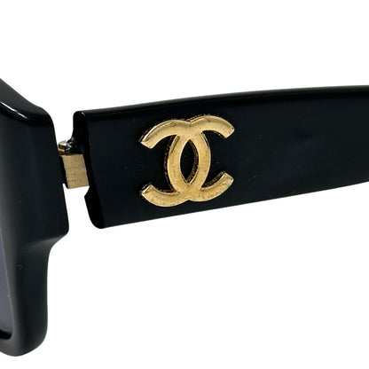 CHANEL シャネル サングラス ココマーク ブラック レディース 【中古】