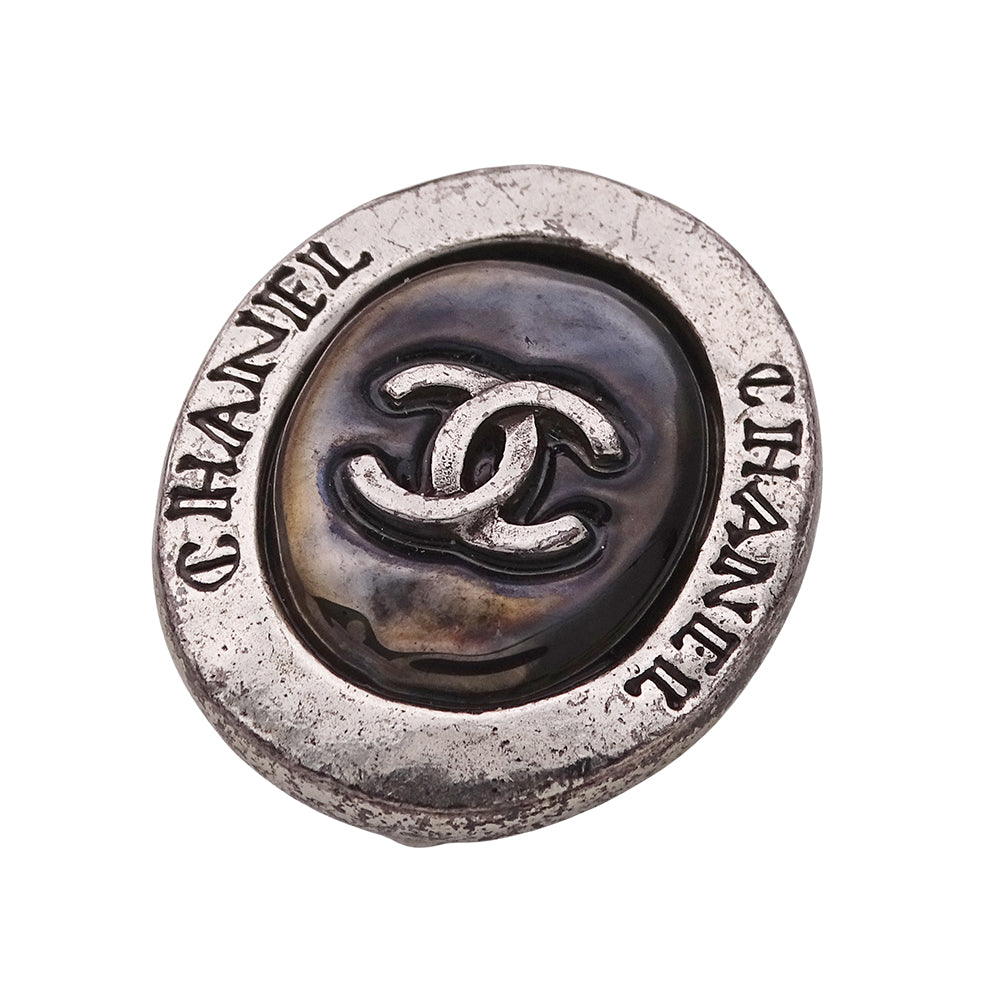CHANEL シャネル イヤリング ブラック シルバー レディース 【中古】
