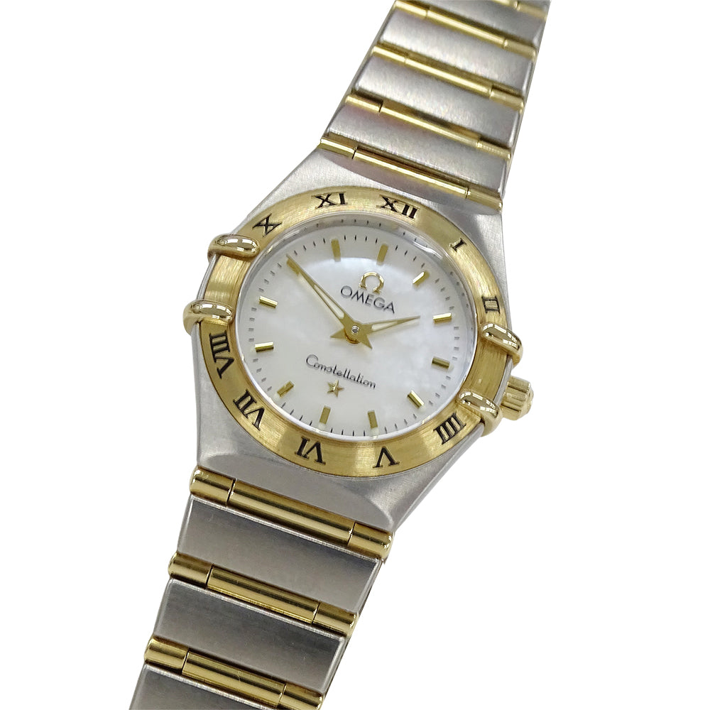 OMEGA オメガ コンステレーション ミニ 1262.70 レディース 腕時計 シェル クオーツ QZ SS YG【中古】