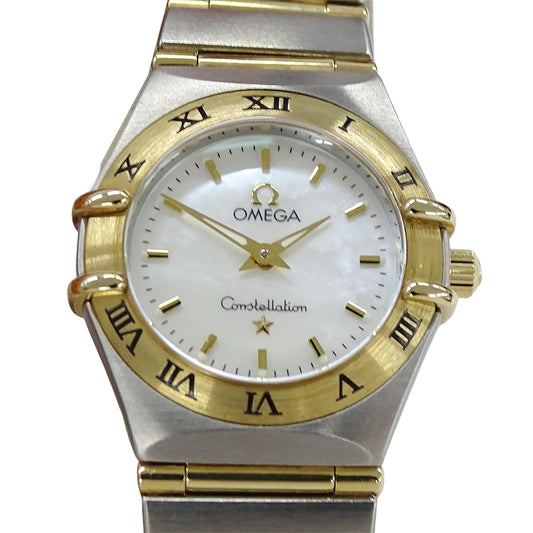 OMEGA オメガ コンステレーション ミニ 1262.70 レディース 腕時計 シェル クオーツ QZ SS YG【中古】