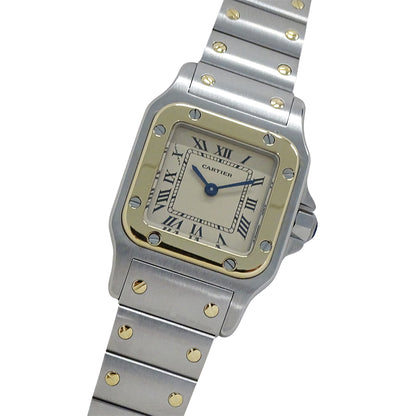 Cartier カルティエ サントスガルベ SM W20012C4 レディース 腕時計 クオーツ QZ SS YG 磨き済み【中古】