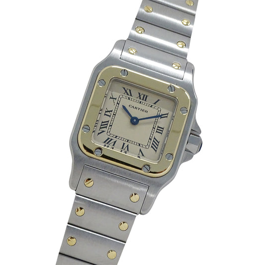 Cartier カルティエ サントスガルベ SM W20012C4 レディース 腕時計 クオーツ QZ SS YG 磨き済み【中古】