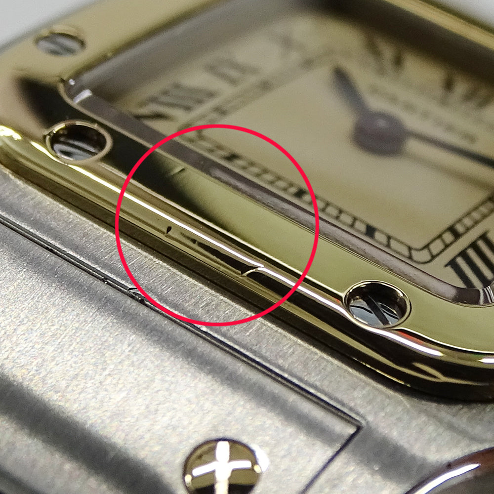 Cartier カルティエ サントスガルベ SM W20012C4 レディース 腕時計 クオーツ QZ SS YG 磨き済み【中古】