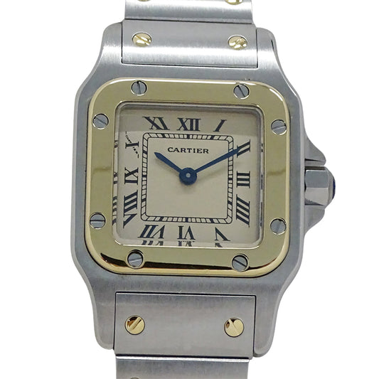 Cartier カルティエ サントスガルベ SM W20012C4 レディース 腕時計 クオーツ QZ SS YG 磨き済み【中古】