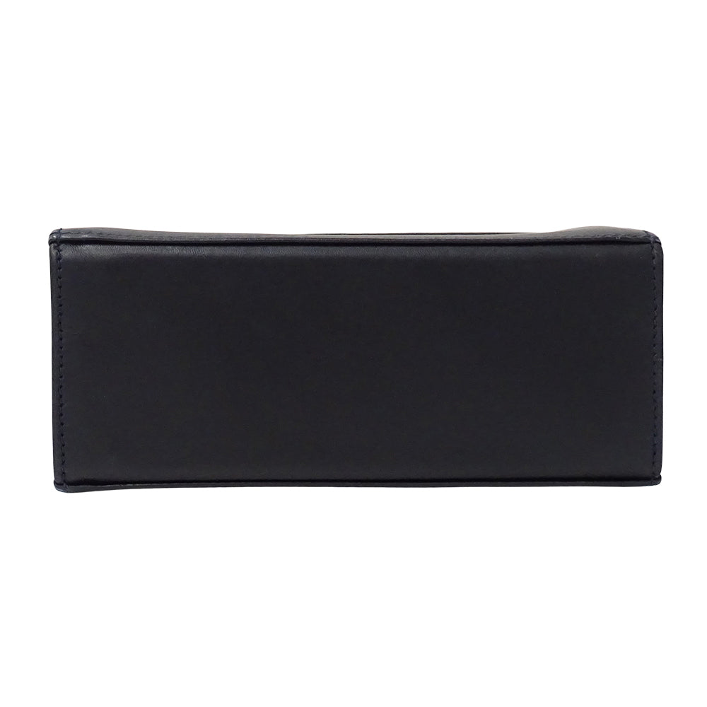 Ferragamo フェラガモ 2wayバッグ ヴァラリボン ネイビー レザー レディース 【中古】