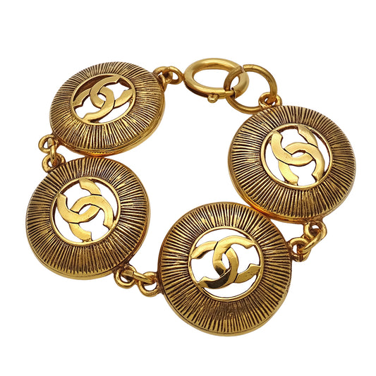 CHANEL シャネル ブレスレット ゴールド レディース ココマーク サークル 【中古】