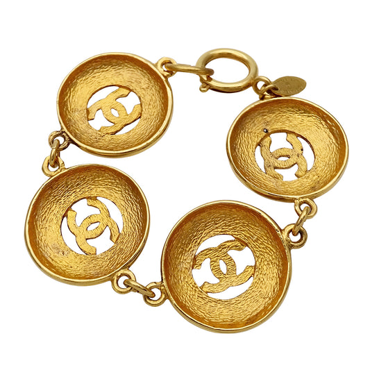 CHANEL シャネル ブレスレット ゴールド レディース ココマーク サークル 【中古】