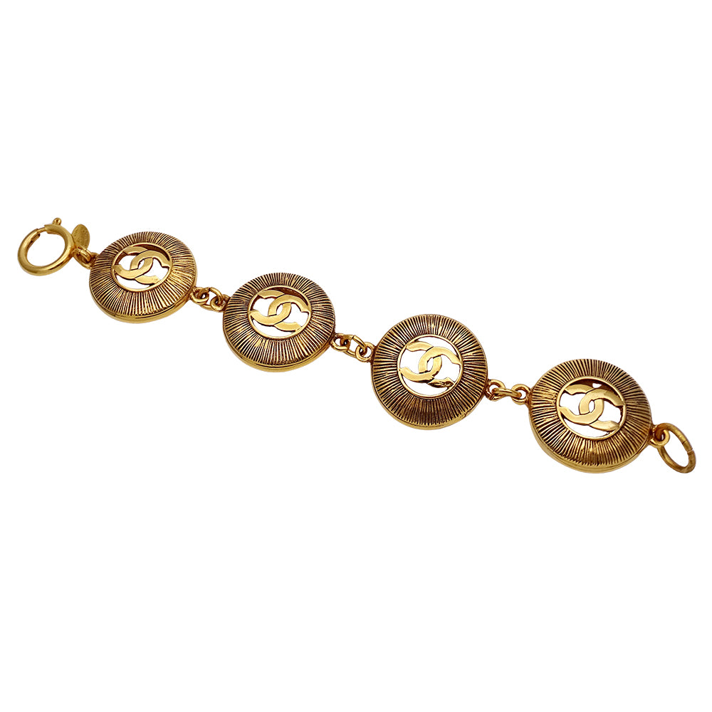 CHANEL シャネル ブレスレット ゴールド レディース ココマーク サークル 【中古】