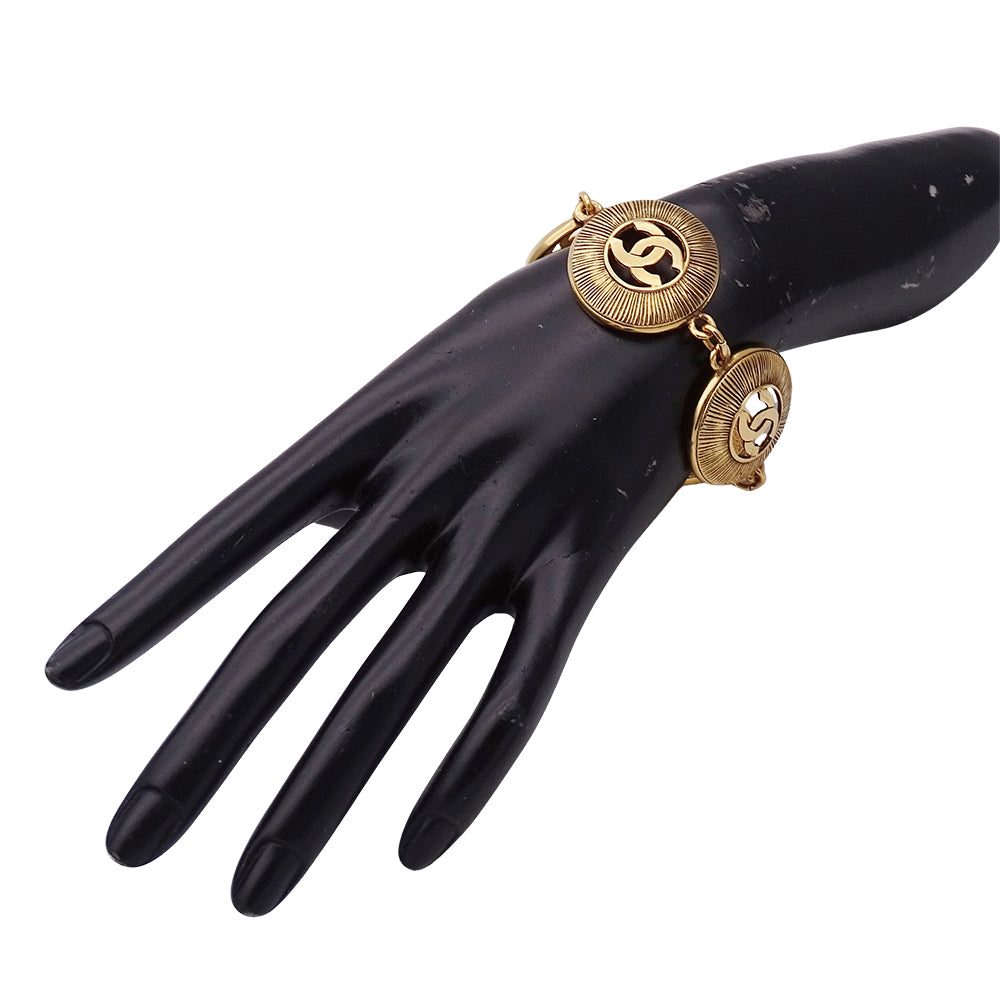 CHANEL シャネル ブレスレット ゴールド レディース ココマーク サークル 【中古】