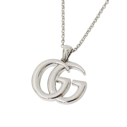 GUCCI グッチ ネックレス ダブルG メタル シルバー レディース 【中古】