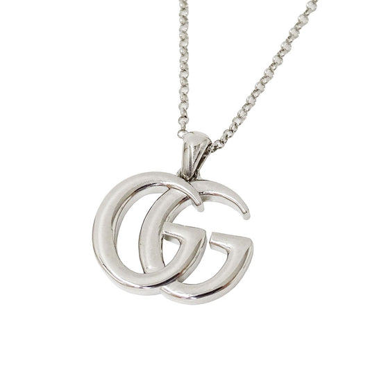 GUCCI グッチ ネックレス ダブルG メタル シルバー レディース 【中古】