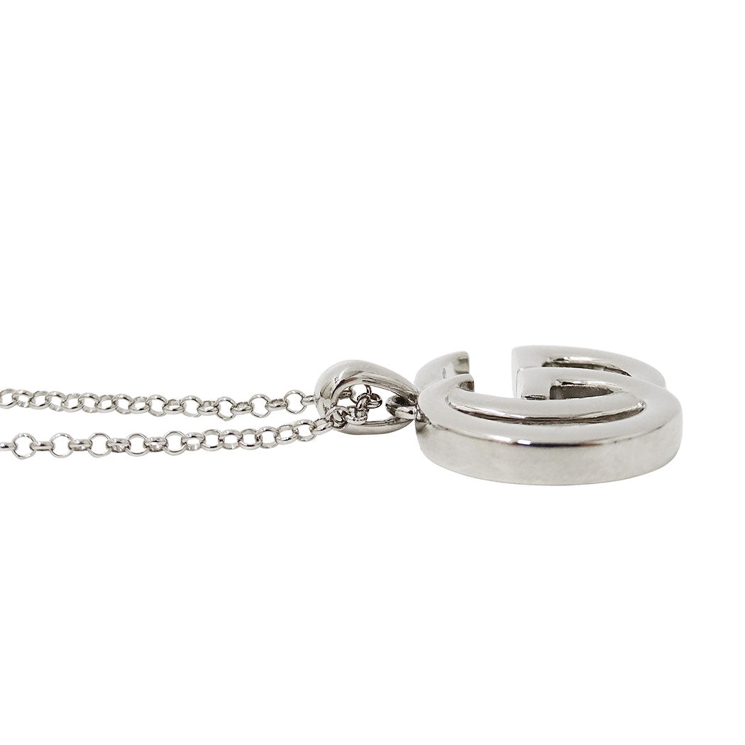 GUCCI グッチ ネックレス ダブルG メタル シルバー レディース 【中古】