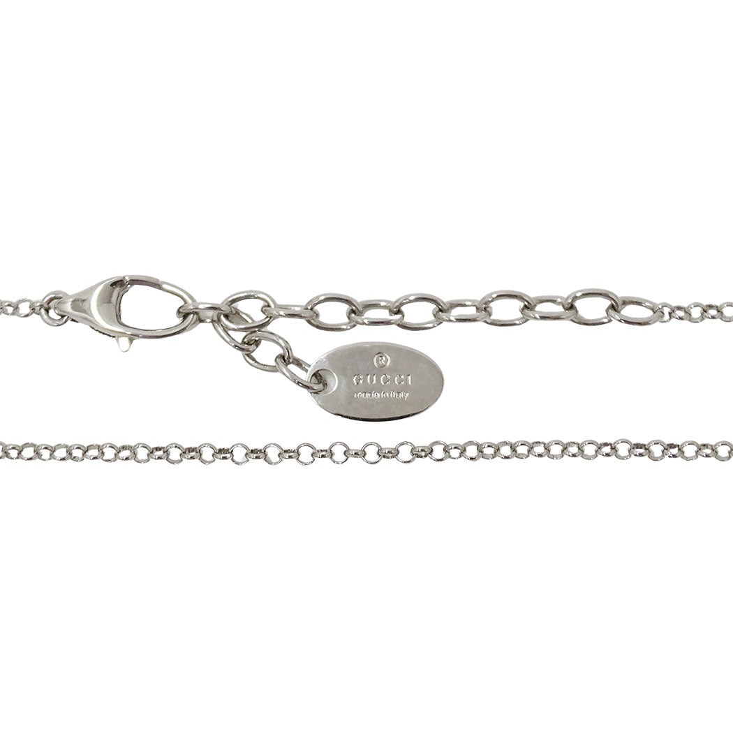 GUCCI グッチ ネックレス ダブルG メタル シルバー レディース 【中古】