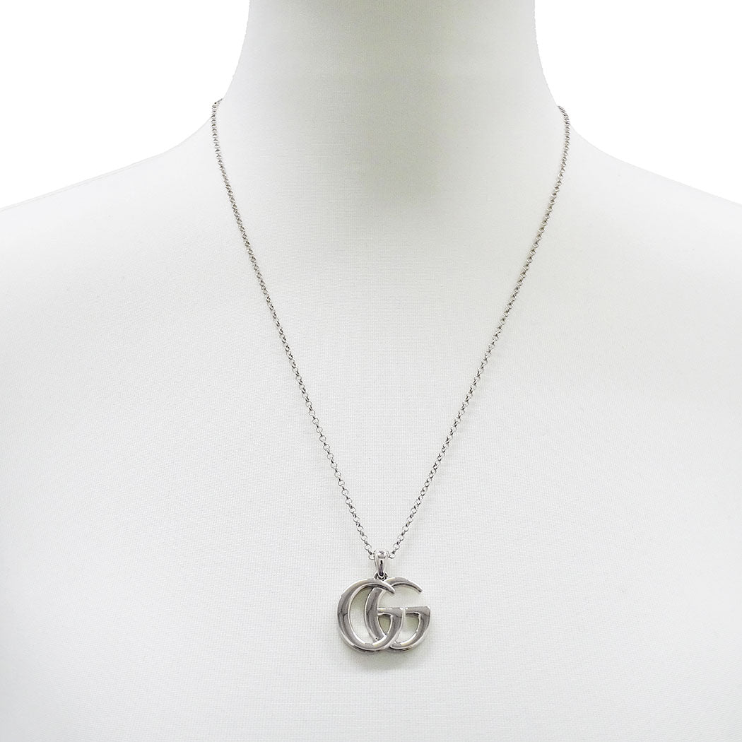 GUCCI グッチ ネックレス ダブルG メタル シルバー レディース 【中古】